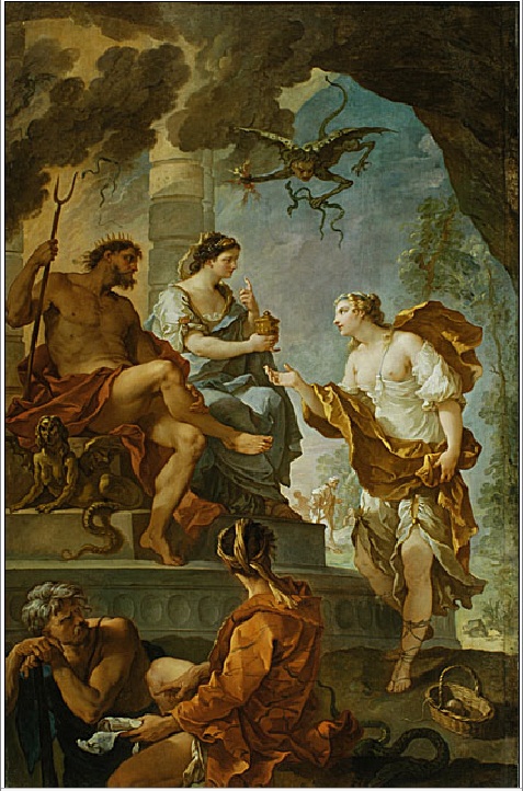 Psyche Obtaining the Elixir of Beauty from Proserpine
